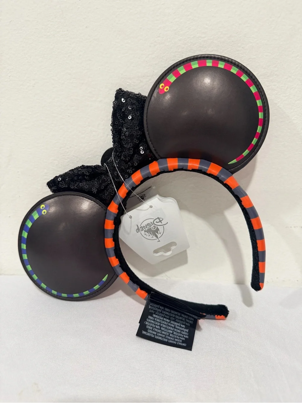 Disney Nightmare Before Christmas Pumpkin King Ears Headband NWT